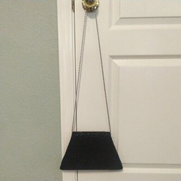 MCM Black Beaded Wristlet / Crossbody Small Cute Purse Bag - Picture 6 of 15